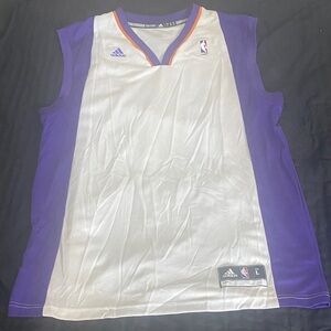 Adidas Kids Purple and White Sports Jersey